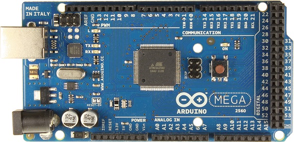 Arduino Mega 2560. Zdroj: Arduino