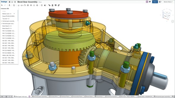 OnShape je první profesionální CAD aplikací, která běží přímo v okně vašeho prohlížeče (obr.: OnShape)