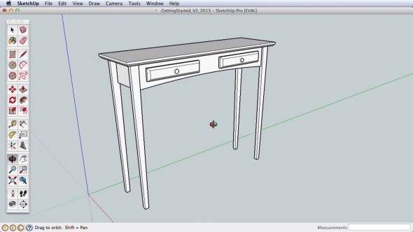 Tvorba jednodušších 3D modelů je ve SketchUpu otázkou okamžiku (obr.: SketchUp)