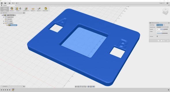 Třeba do sítě s pravidelným rozvržením uzlů (náhledový 3D model: Tom's BBC micro:bit Shell V1, thingiverse.com/thing:1692680)
