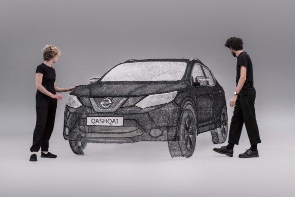 Dosud největším dílem připraveným s pomocí 3Dpera má být replika vozu Nissan Qashqai (zdroj: Nissan Insider)