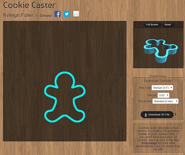cookie-caster-3d-tisk-vanocni-vykrajovatka