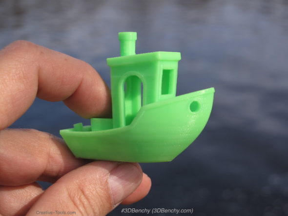 Model: #3DBenchy – The jolly 3D printing torture-test • autor: CreativeTools • licence: CC BY-ND 3.0